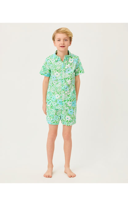Lilly Pulitzer X Janie and Jack - Ollie Short - Mint Condition Burst Of Joy