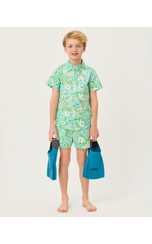 Lilly Pulitzer X Janie and Jack - Ollie Short - Mint Condition Burst Of Joy