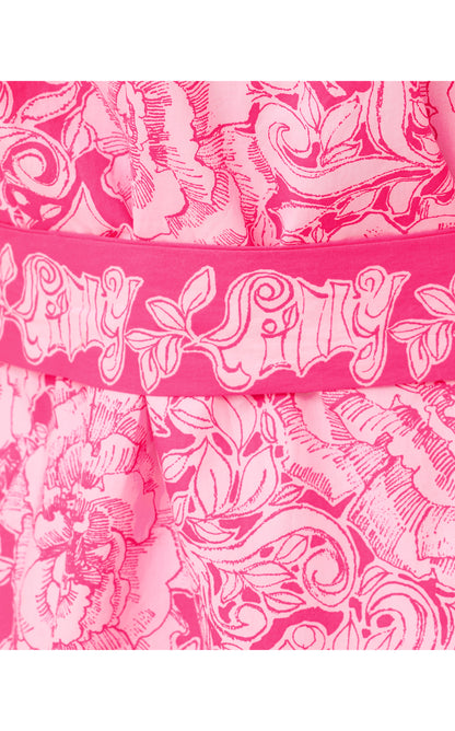 Drena Dress - Pink Aster A Rose By Any Other Name Engineered Woven Dress