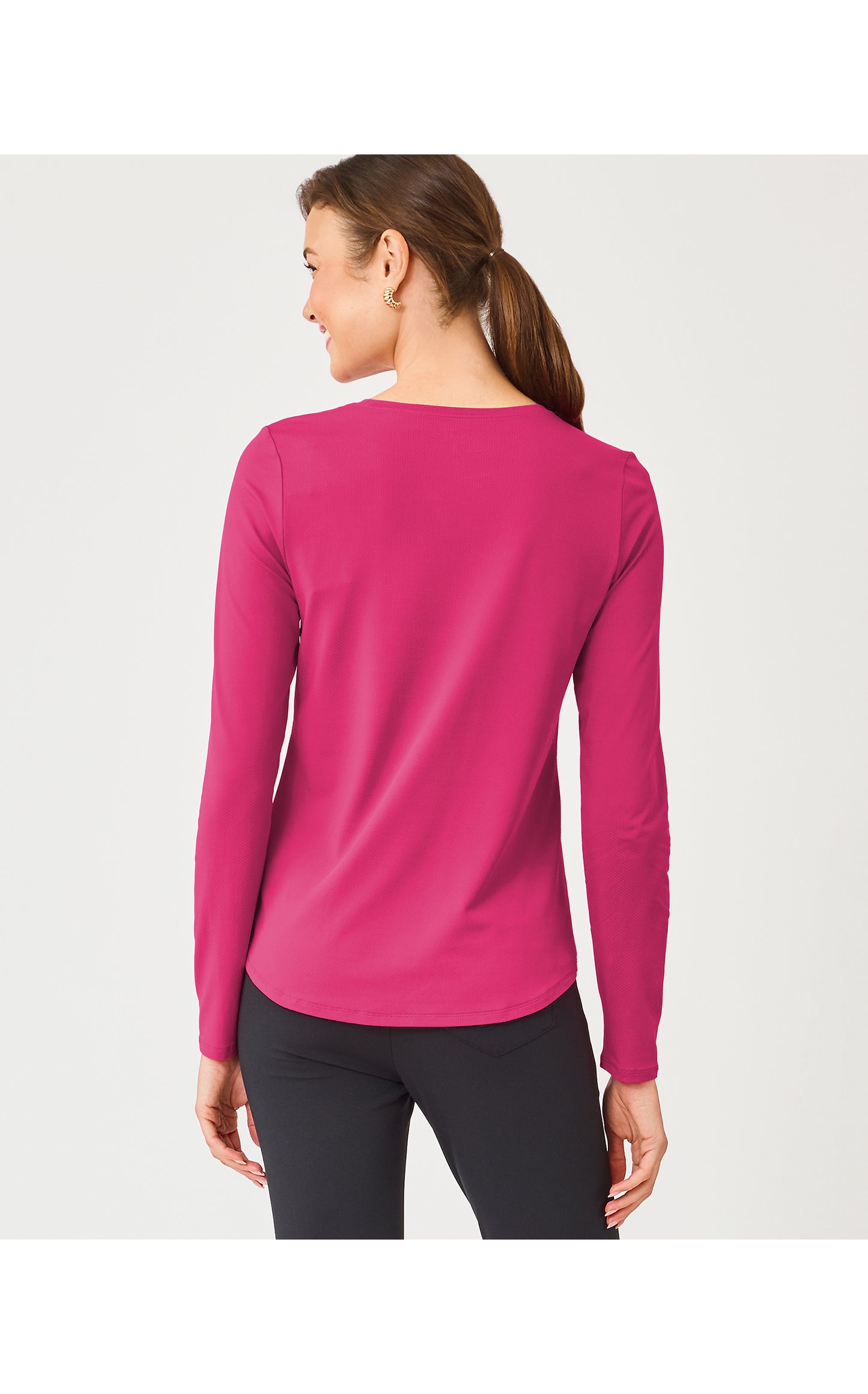 UPF50+ Westley Long Sleeve Active Tee - Berry Bouquet