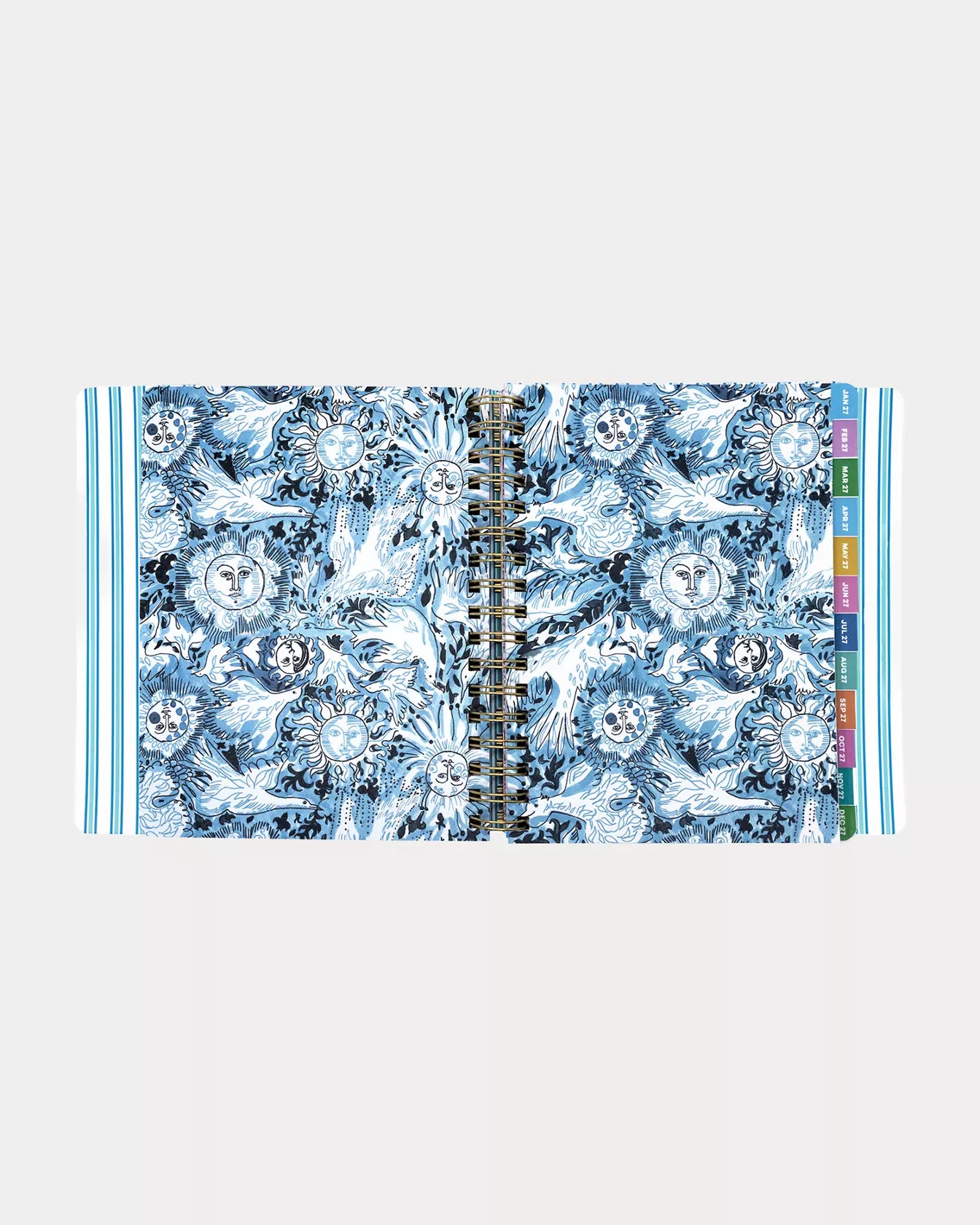 2026-2027 17 Month Leatherette Agenda - Shell Shine