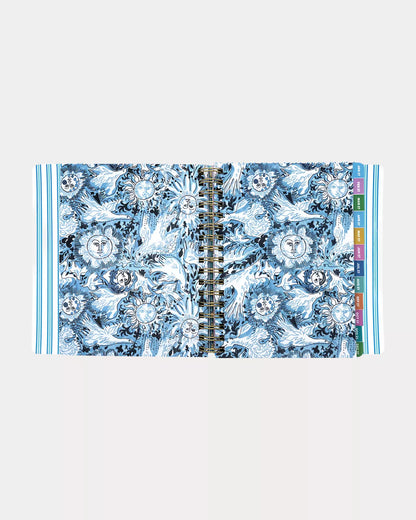 2026-2027 17 Month Leatherette Agenda - Shell Shine