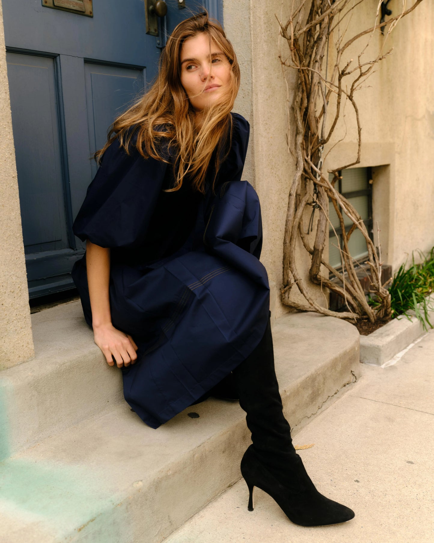 Perry Blouse - Midnight Blue