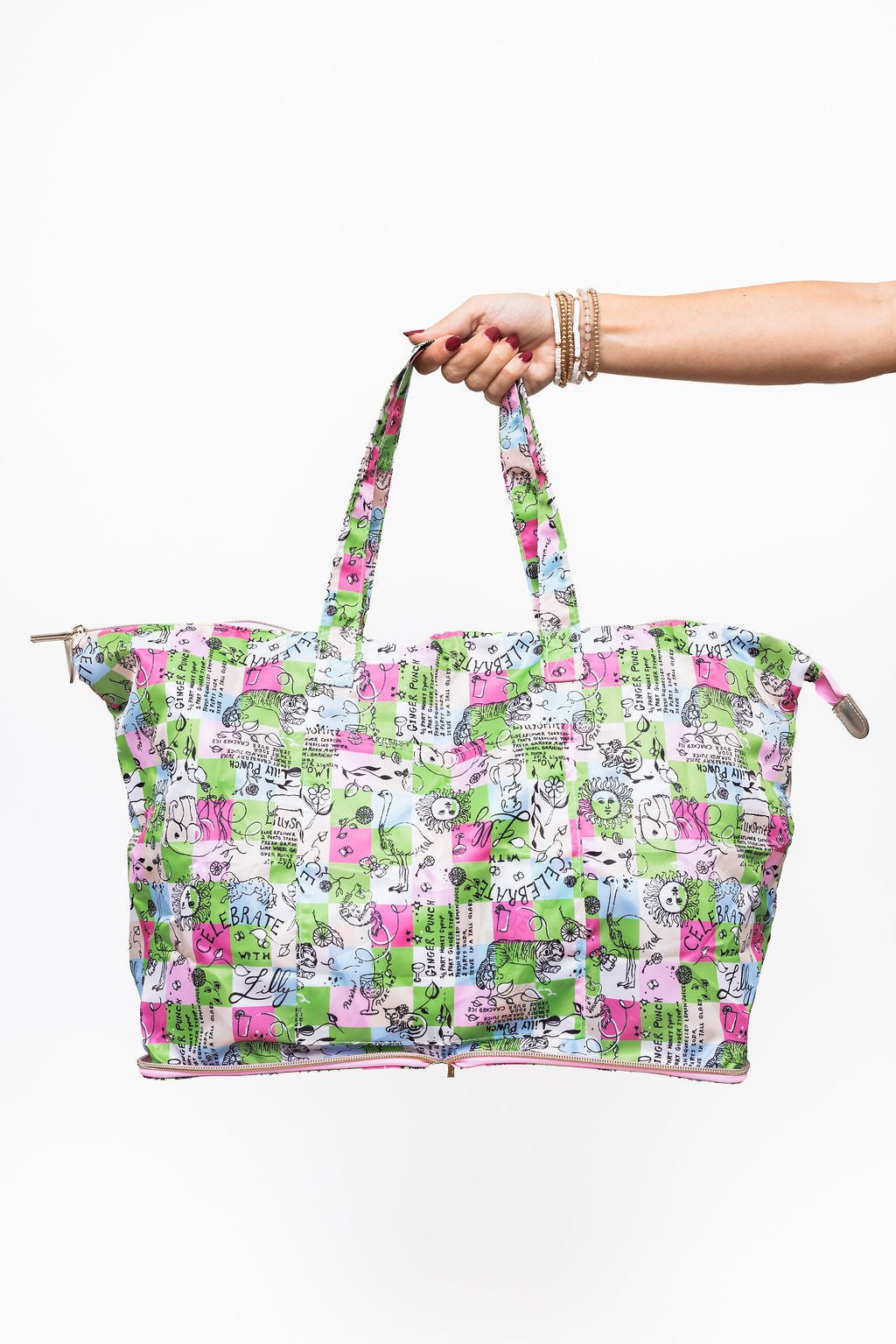 Packable Tote, Celebrate with Lilly Patch