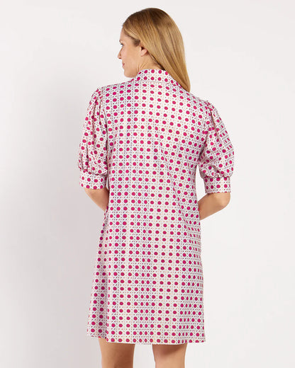 Emerson Dress Gilded Jude Cloth - Petite Rattan Raspberry Gold