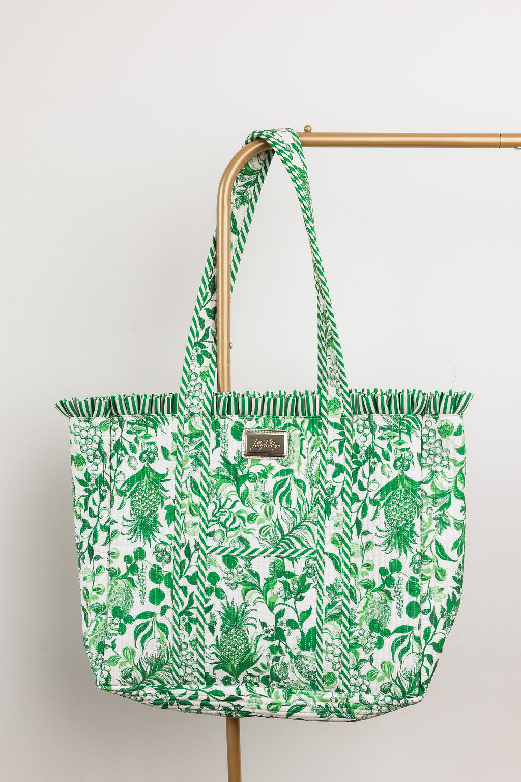 Quilted Ruffle Tote - Covent Garden