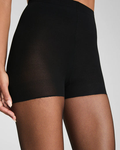SPANXshape™ Micro Fishnet Stockings - Very Black