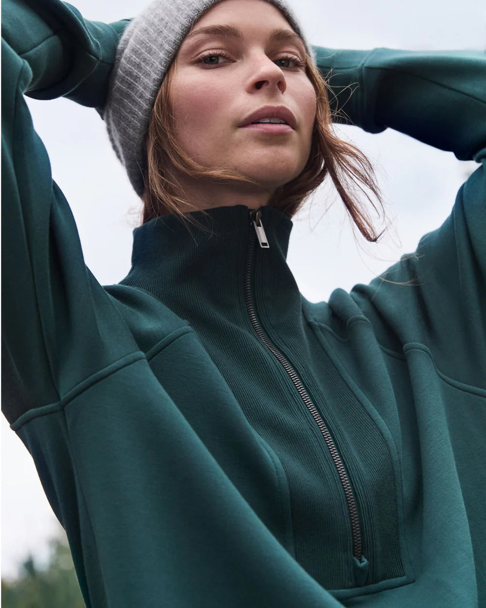 SPANX AirEssentials® Brushed Half Zip Tunic - Meridian