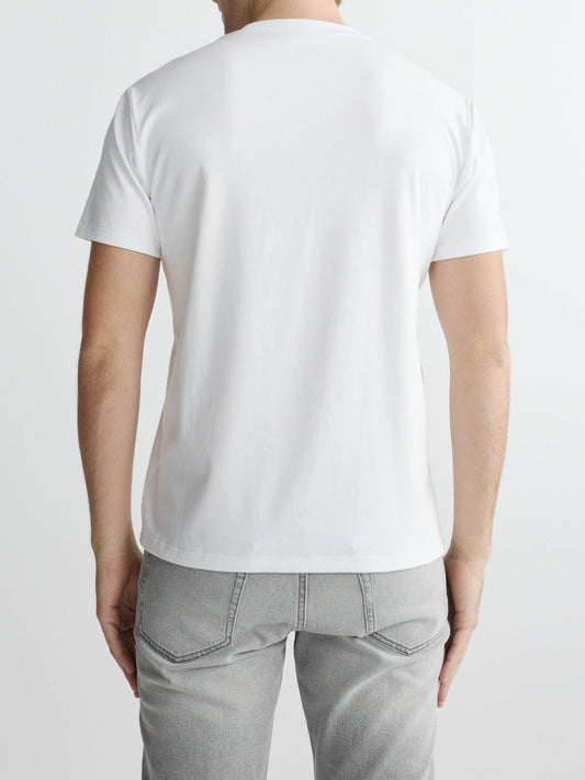 Ribbed Crewneck Tee - White