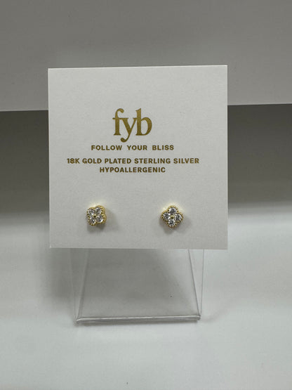 Cherise Clover Studs