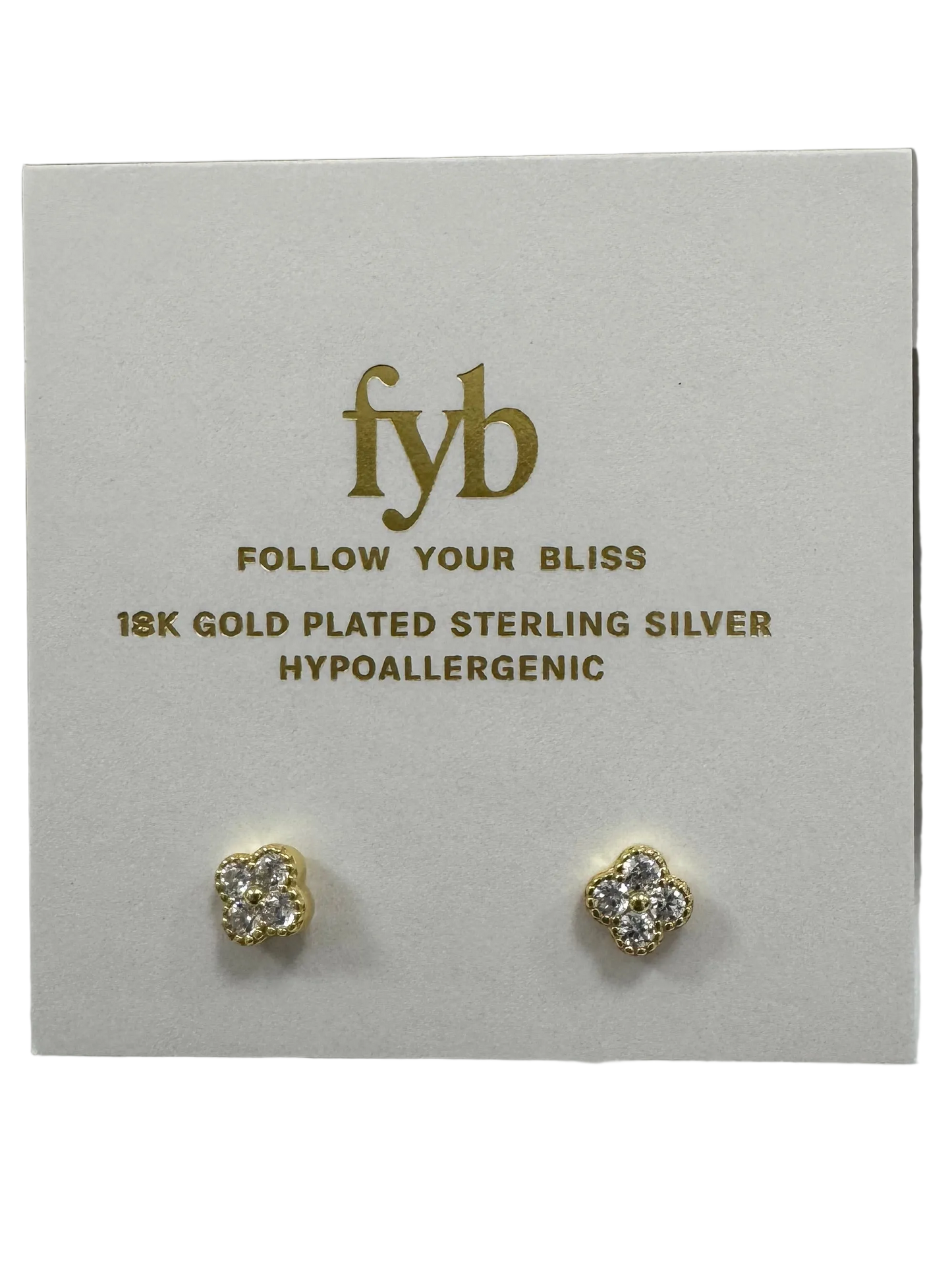 Cherise Clover Studs