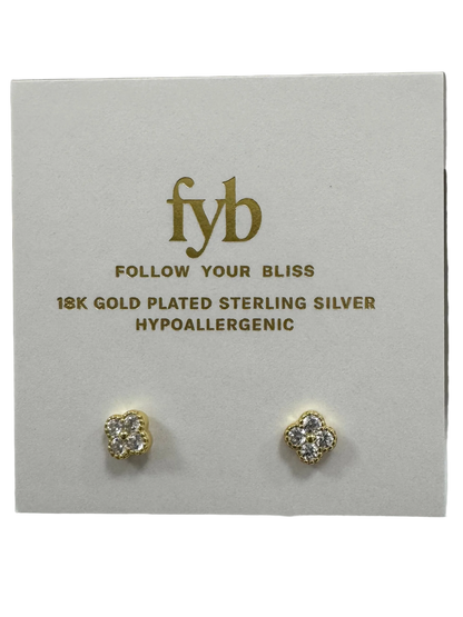 Cherise Clover Studs