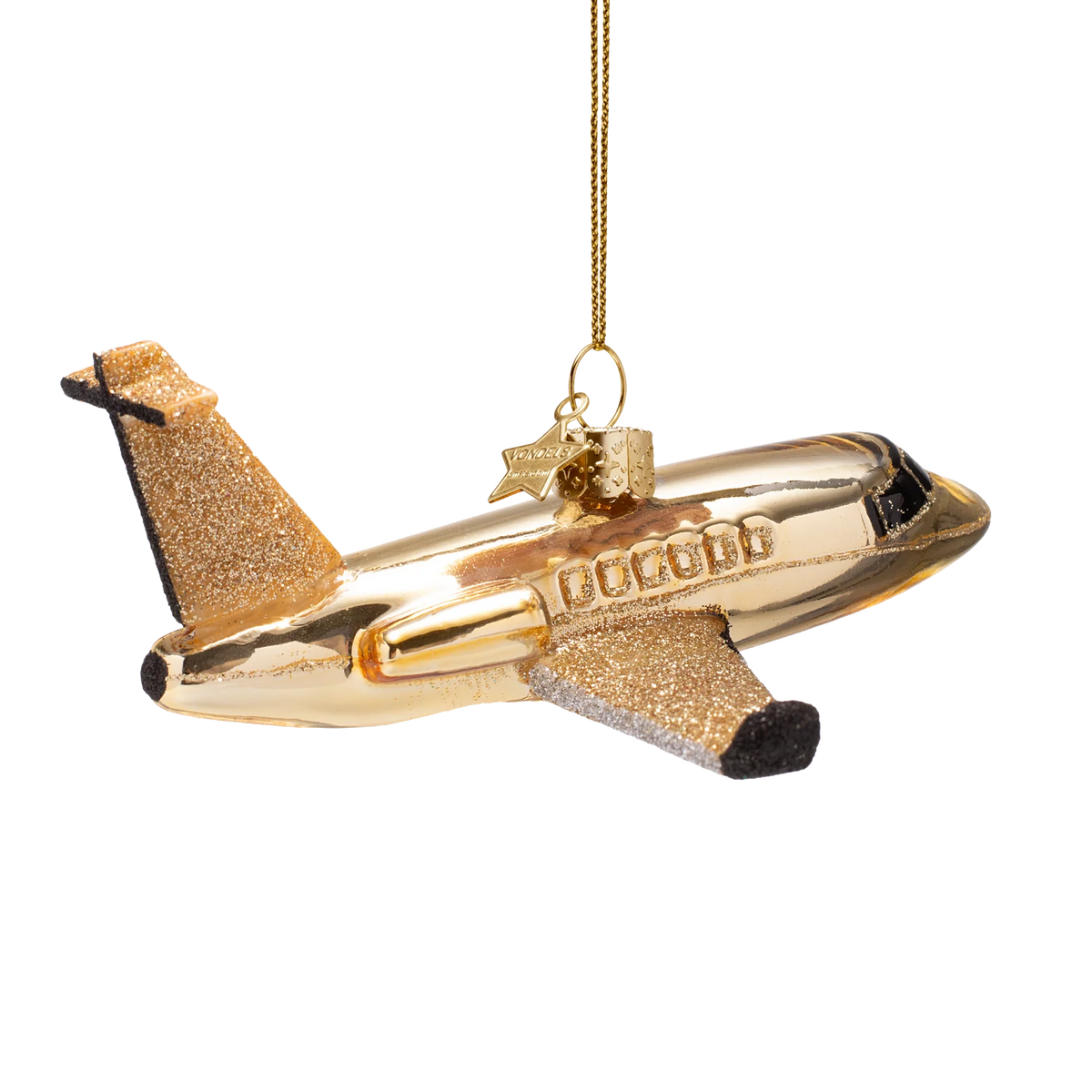 Ornament glass airplane