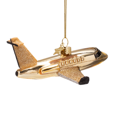 Ornament glass airplane