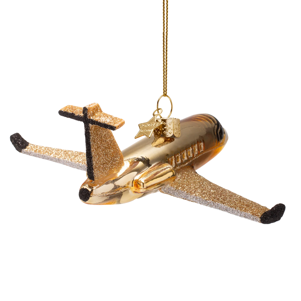 Ornament glass airplane