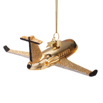 Ornament glass airplane