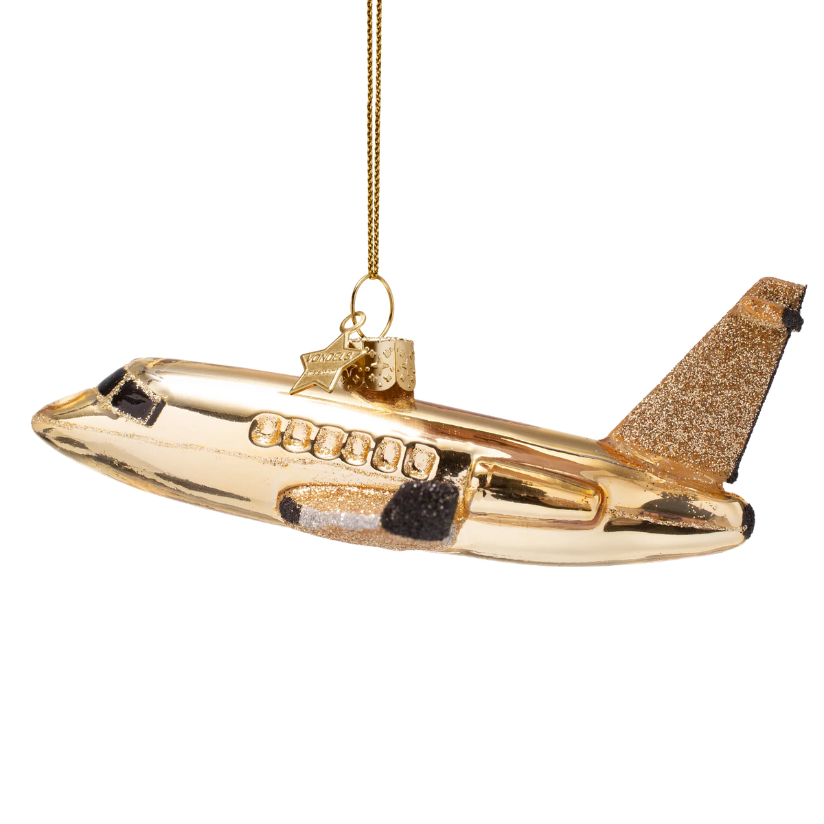 Ornament glass airplane