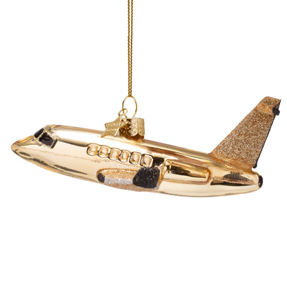 Ornament glass airplane
