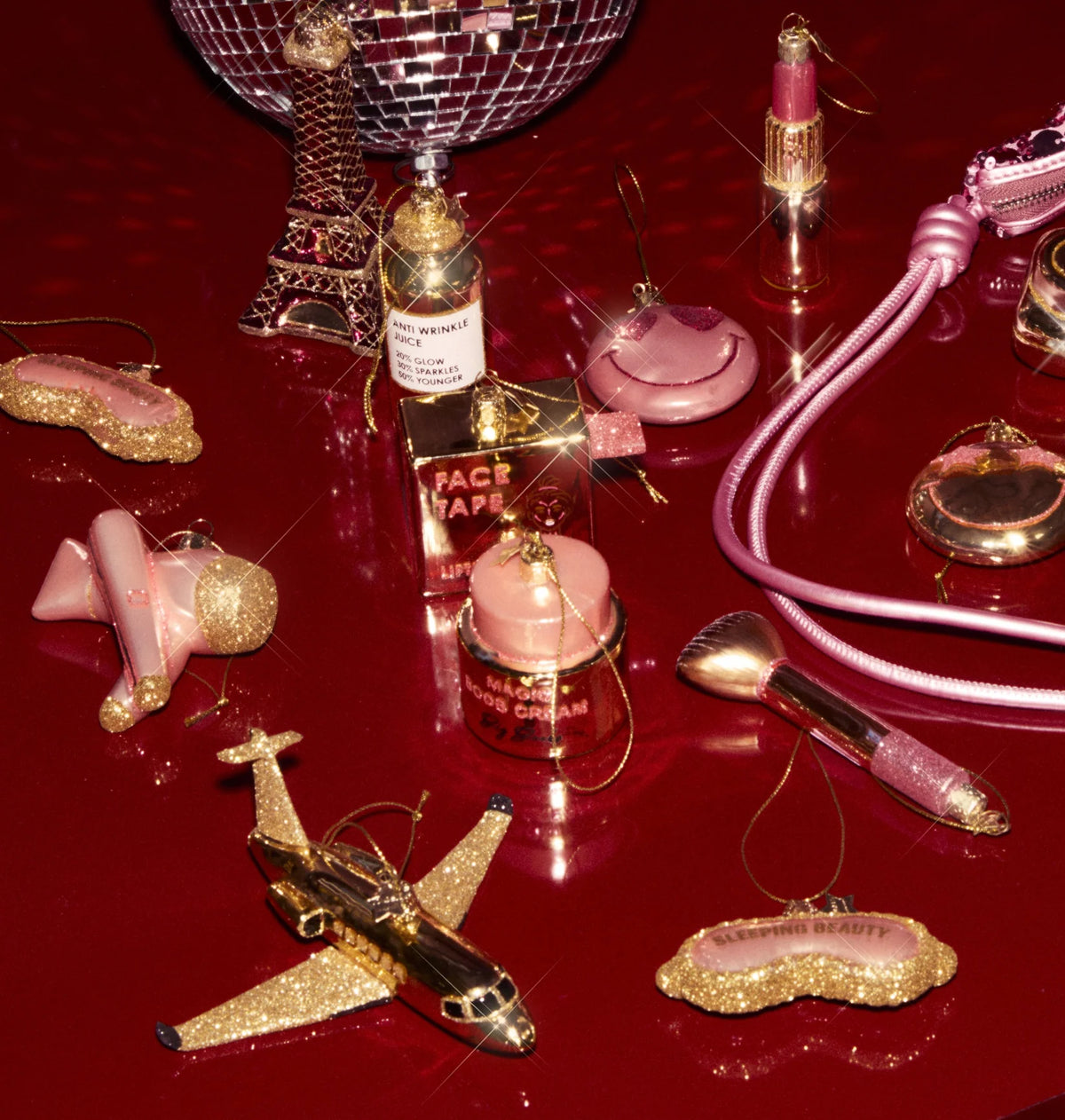 Ornament glass airplane