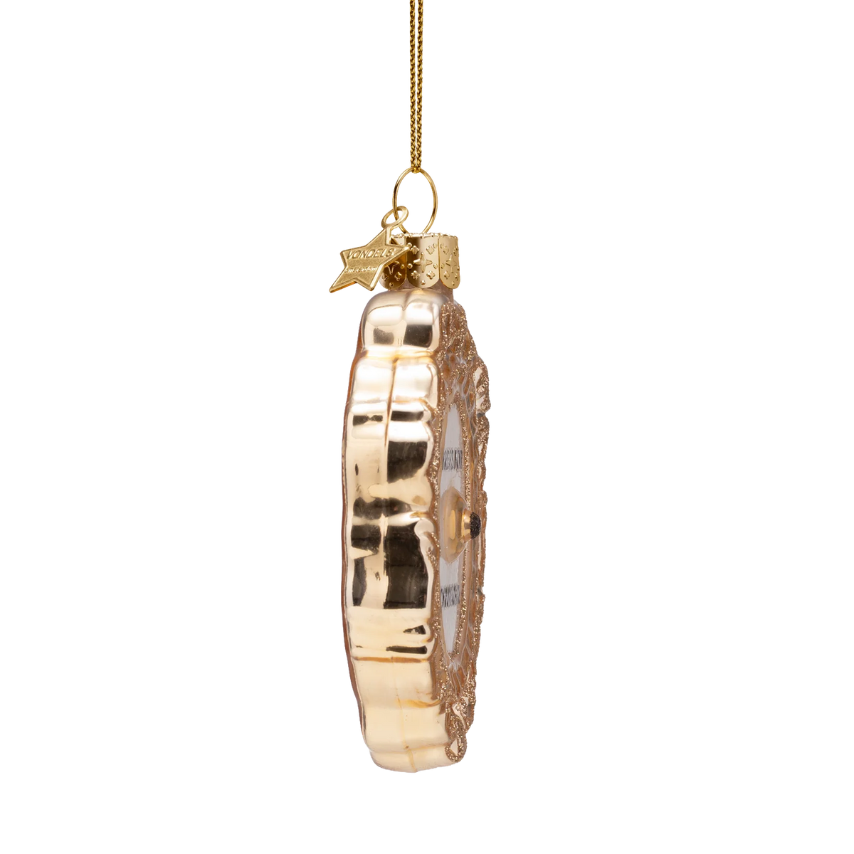 Ornament glass press for champagne