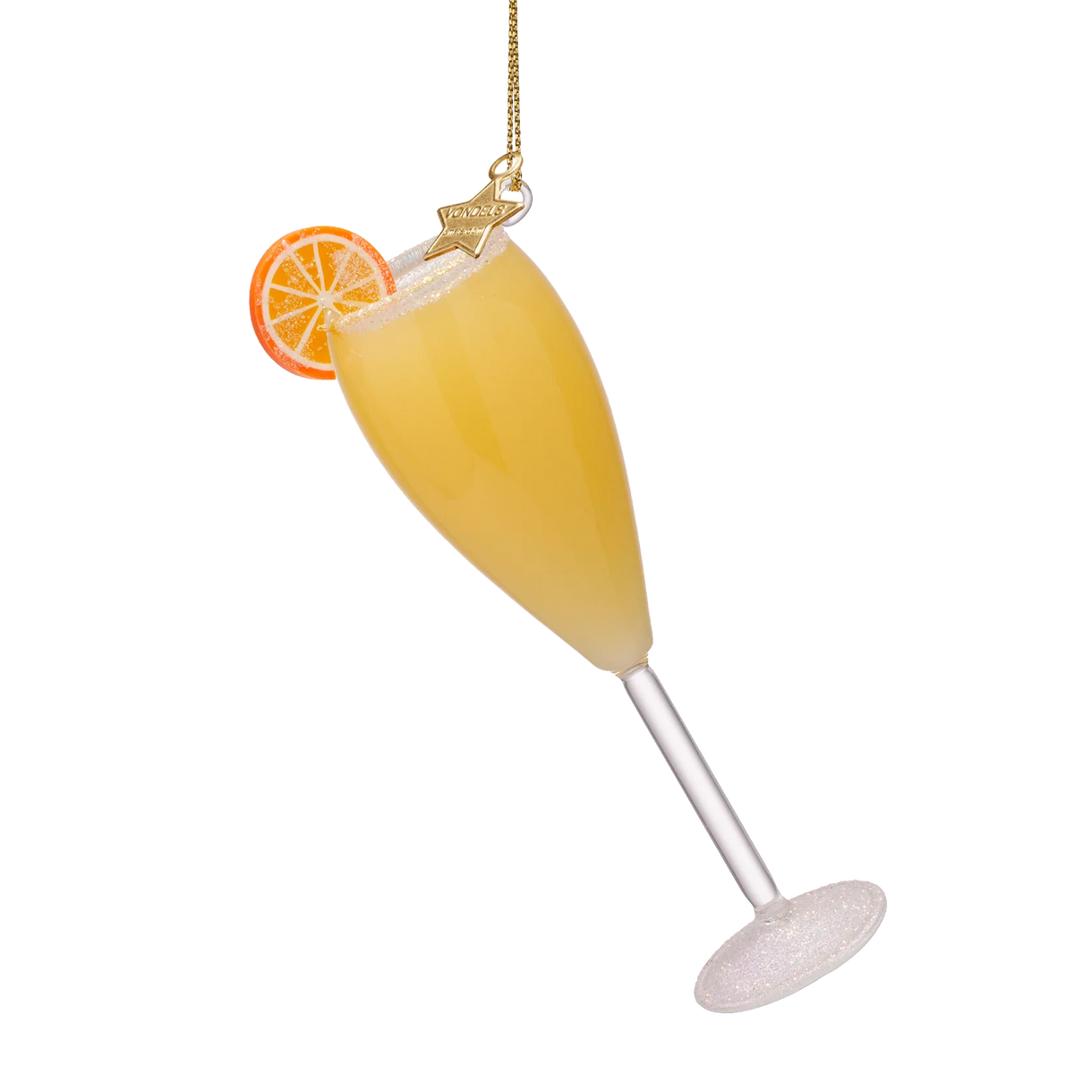 Ornament glass cocktail mimosa