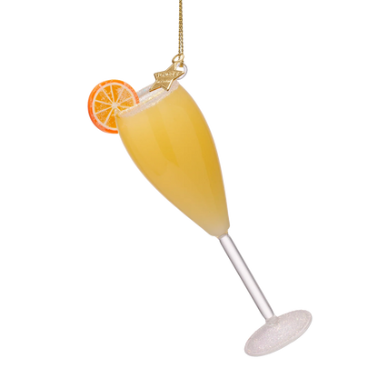 Ornament glass cocktail mimosa