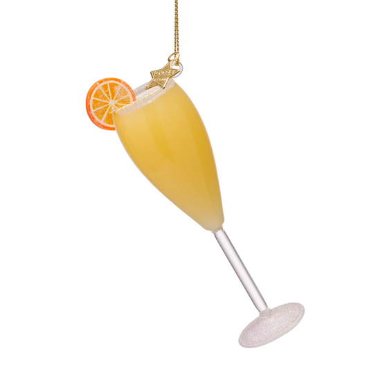 Ornament glass cocktail mimosa
