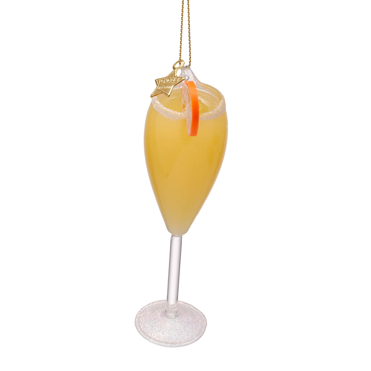 Ornament glass cocktail mimosa