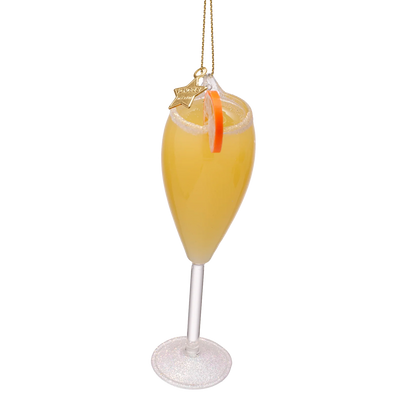 Ornament glass cocktail mimosa
