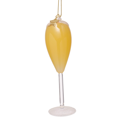 Ornament glass cocktail mimosa