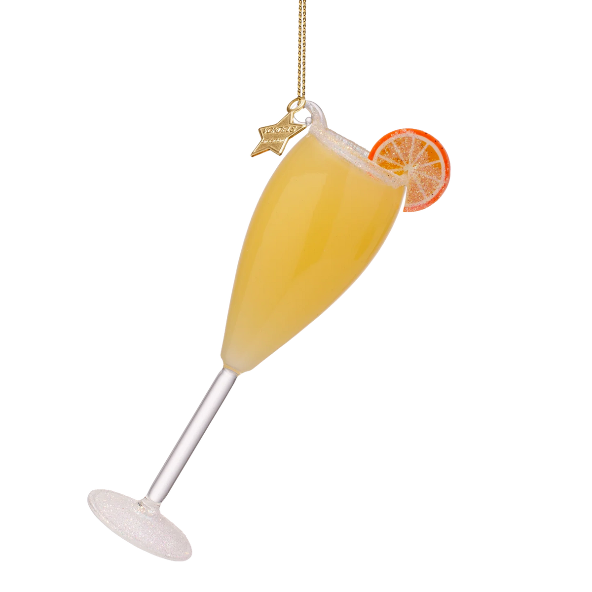 Ornament glass cocktail mimosa