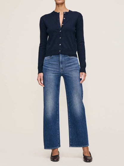 Karmine Refined Wide Leg High Rise 28" Jeans - Clearwater