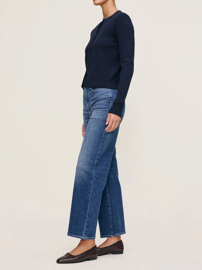 Karmine Refined Wide Leg High Rise 28" Jeans - Clearwater