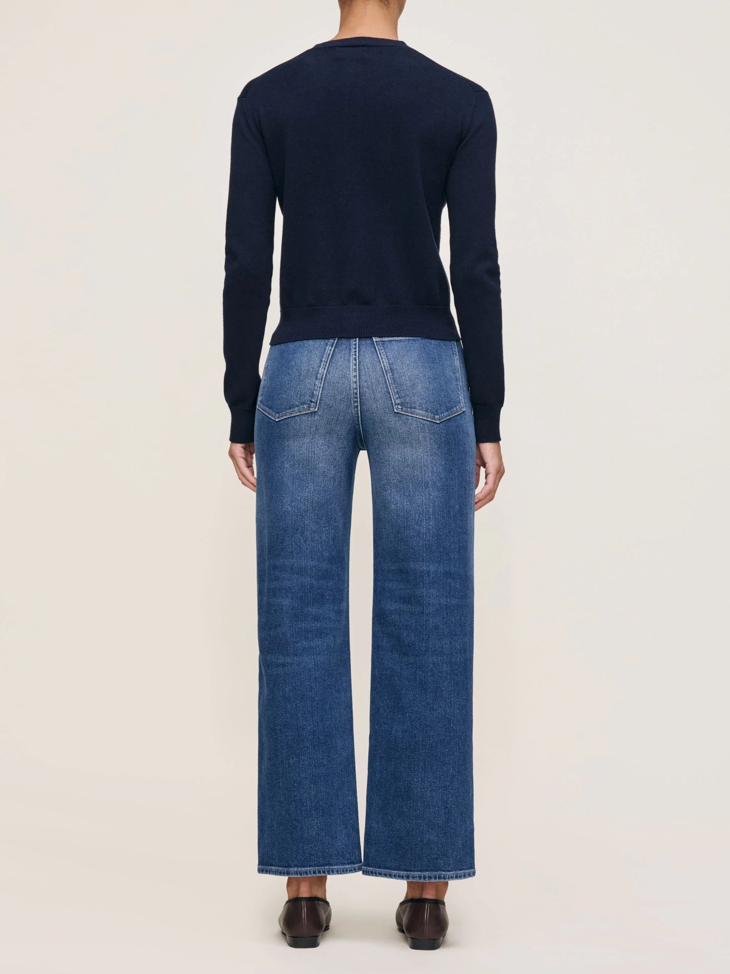 Karmine Refined Wide Leg High Rise 28" Jeans - Clearwater