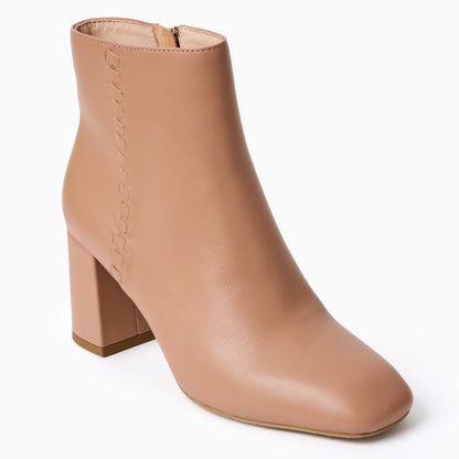 Augustine Bootie - Nappa Leather - Café Au Lait
