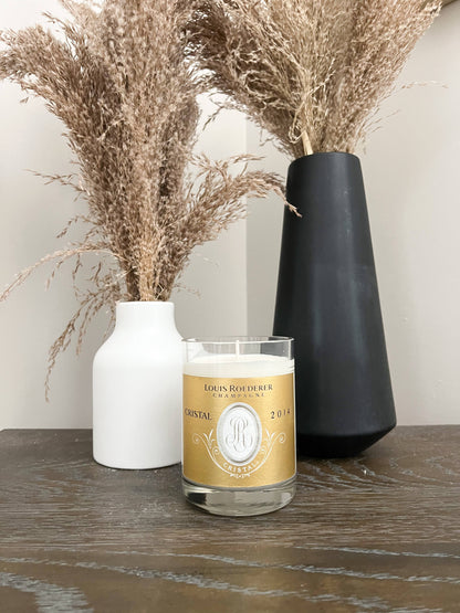 Recycled Cristal Candle: Holiday Exclusive: Pomegranate Cider