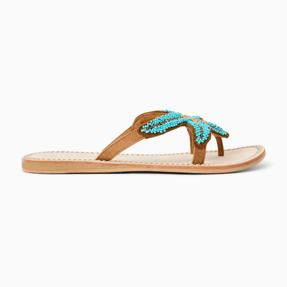 Starland Beaded Sandal - Turquoise