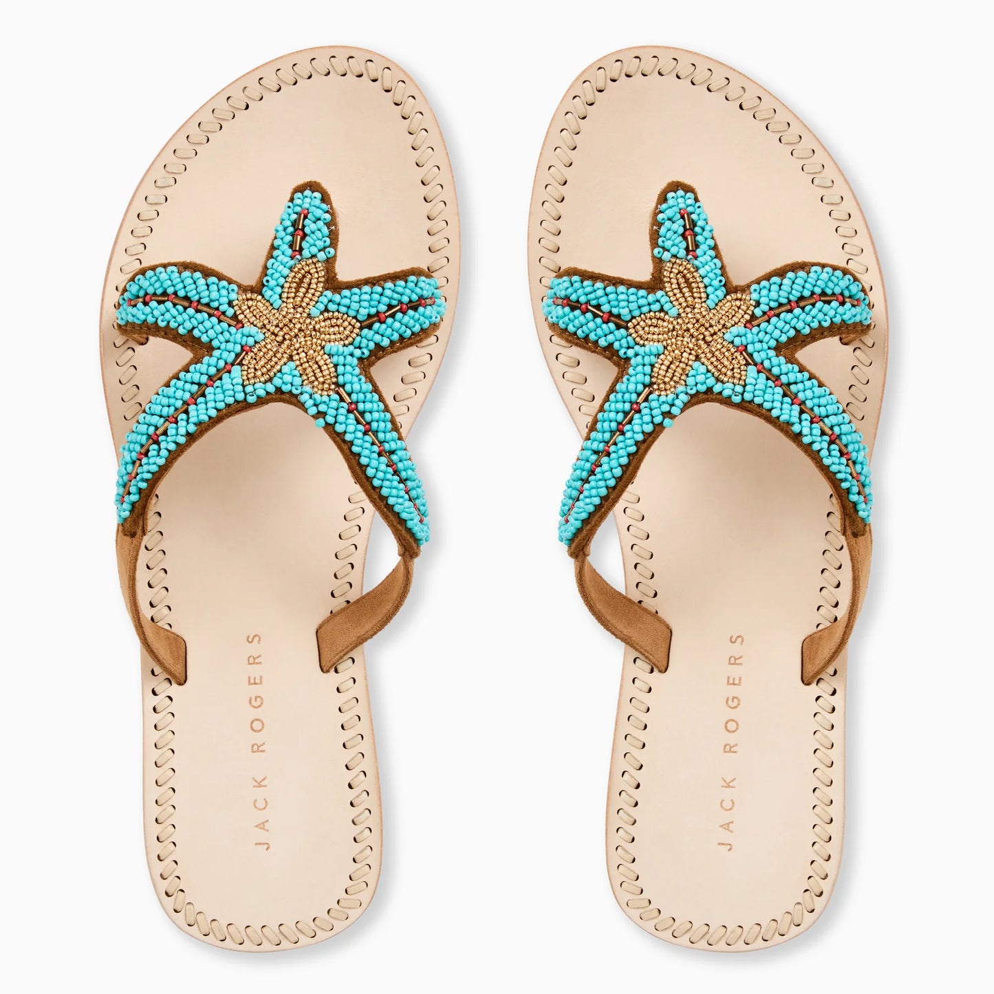 Starland Beaded Sandal - Turquoise