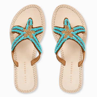 Starland Beaded Sandal - Turquoise