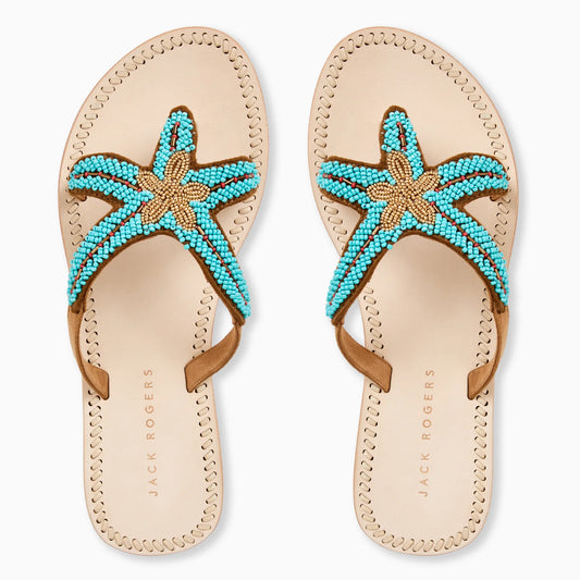 Starland Beaded Sandal - Turquoise
