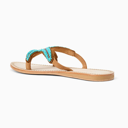 Starland Beaded Sandal - Turquoise