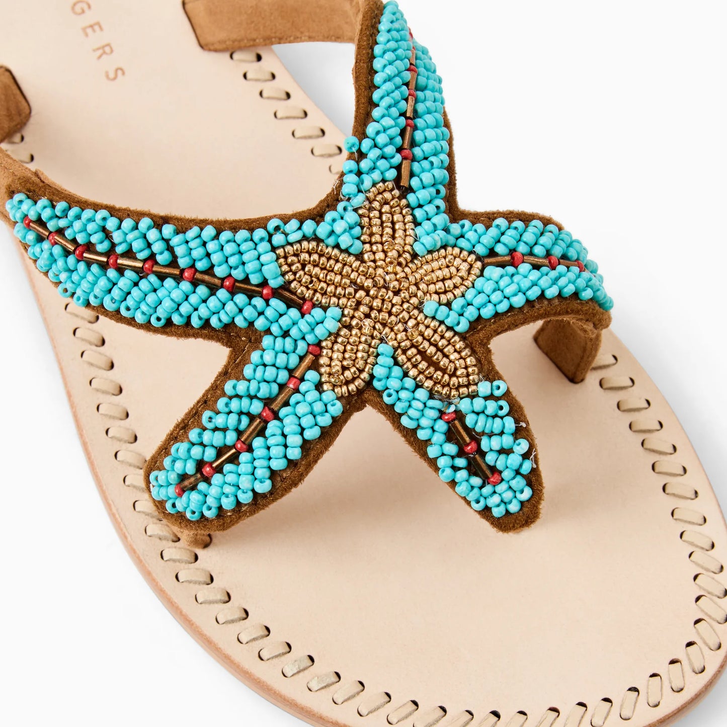 Starland Beaded Sandal - Turquoise