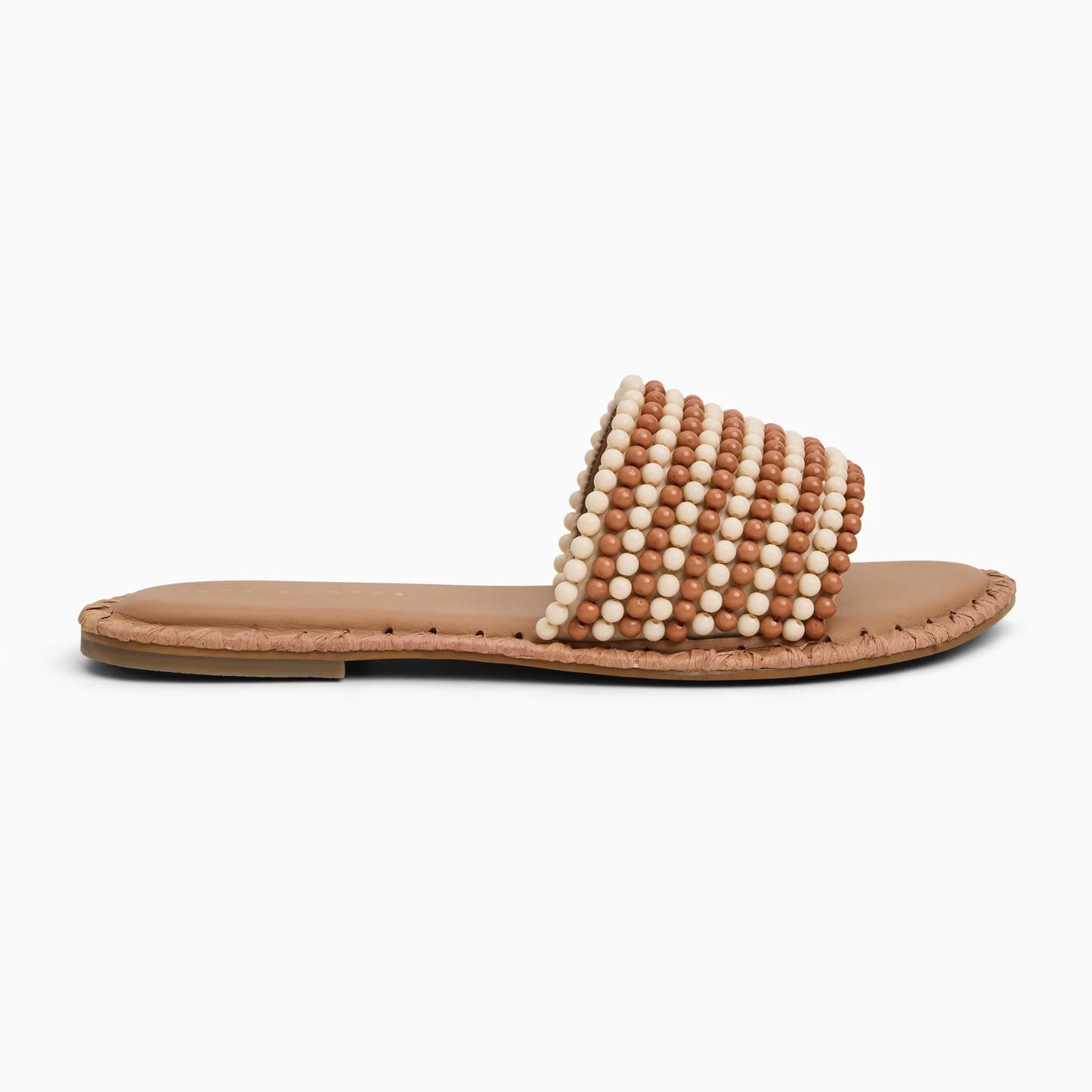 Savanah Beaded Slide - Ivory