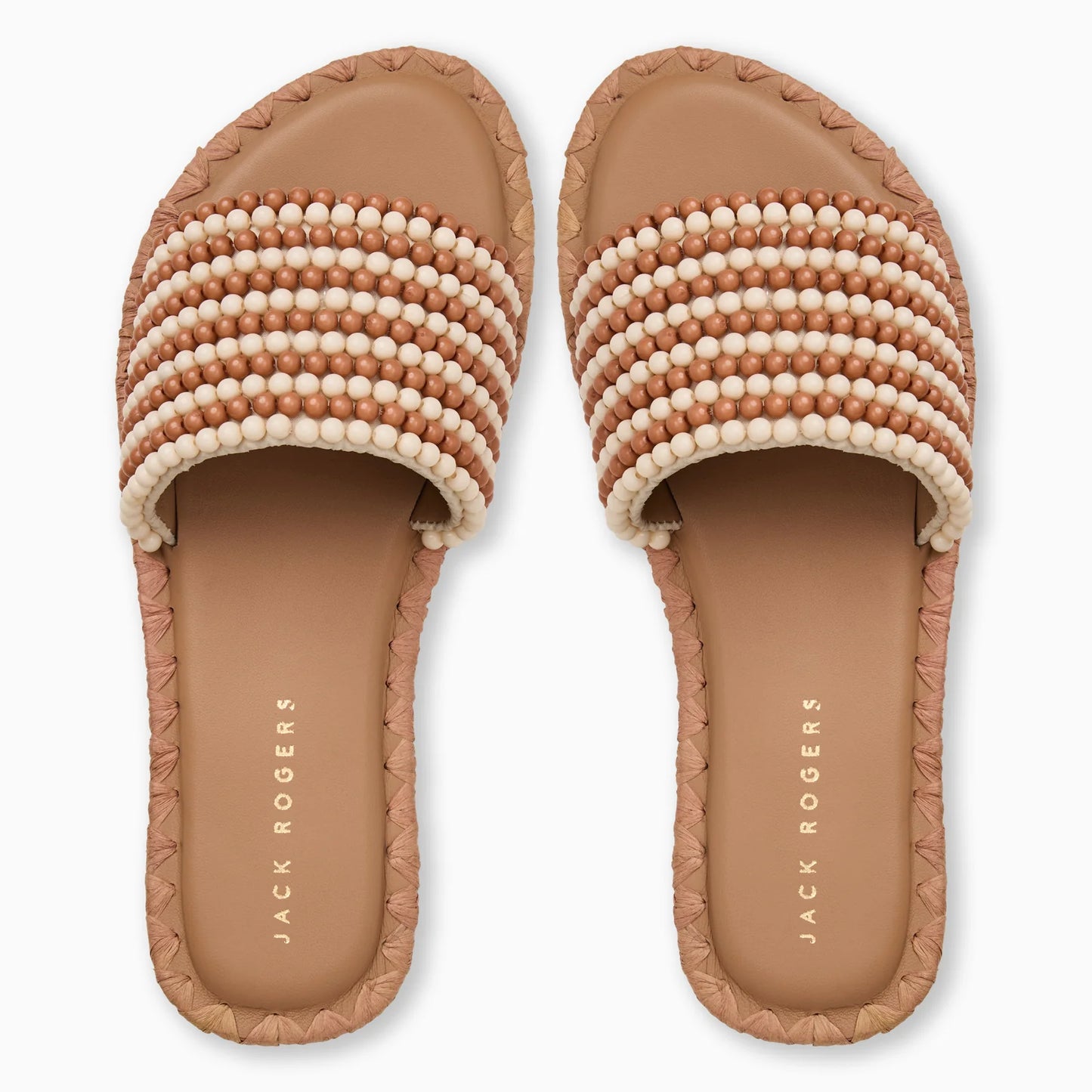 Savanah Beaded Slide - Ivory