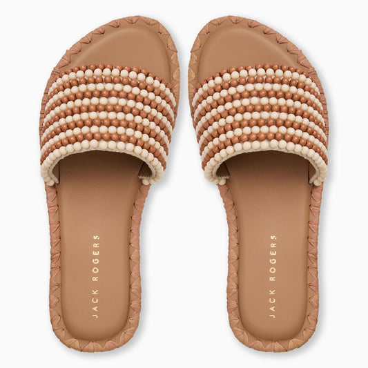 Savanah Beaded Slide - Ivory