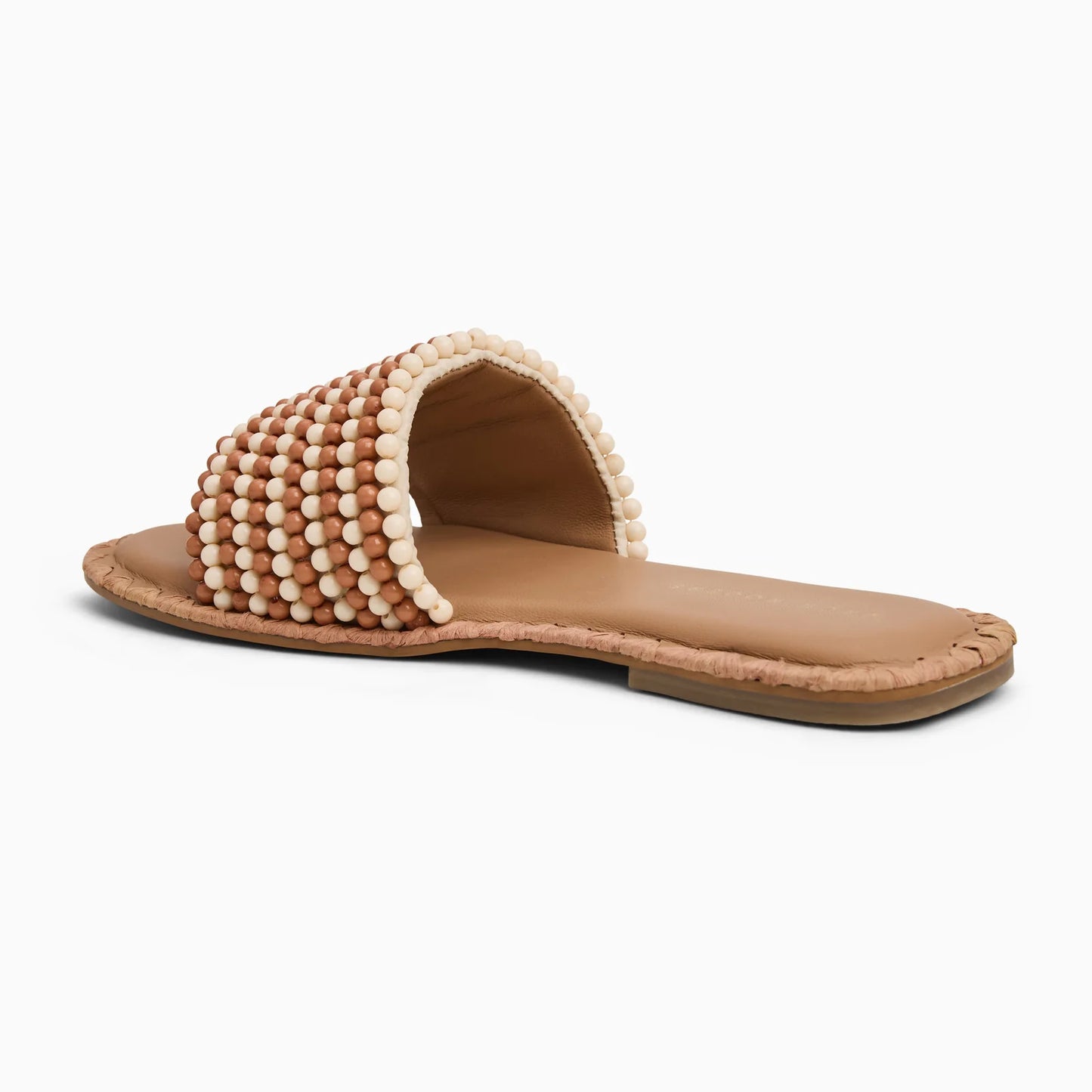 Savanah Beaded Slide - Ivory
