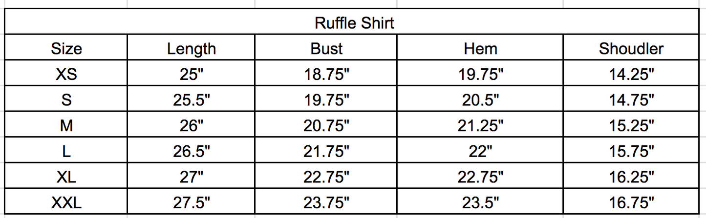 Harrington Ruffle Shirt - White