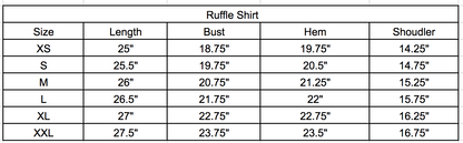 Harrington Ruffle Shirt - White