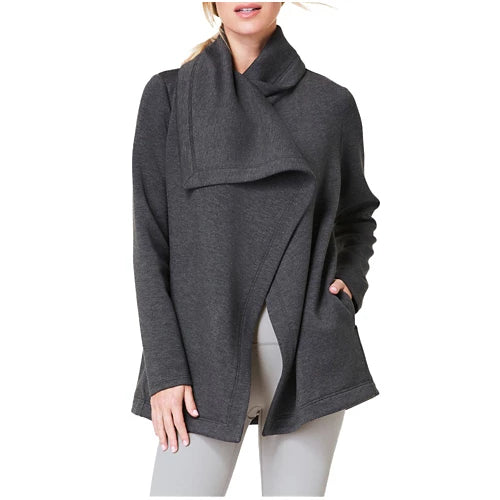 SPANX® AirEssentials Open Wrap Cardigan - Dark Grey Heather
