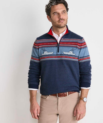 Men's Fishing Fair Isle Quarter-Zip